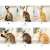 Poupées en peluche, oreiller de Simulation, chat siamois américain Shorthai, poupée réaliste, animaux de compagnie, jouets pour enfants, décoration de maison, cadeau pour bébé