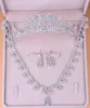 Wedding Bridal Crown Earrings Necklace 2017 Bridal Jewelry Sets Shining Rhinestones Formal Party Wear Jewelry Set Quinceanera Wear4746942