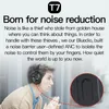 Cuffie BLUEDIO T7 Bluetooth Cuffie User definito il rumore attivo che annulla l'auricolare wireless per telefoni e musica con riconoscimento del viso