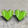 Retro Sports Earrings Heart Shaped Sports Baseball Studs Rugby Football Volleyball Basketball Ear Studs Fashion Jewelry