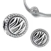 2022 nova prata esterlina zebra leopardo impressão encantos caber pulseira original pingente grânulo para mulheres jóias finas presente
