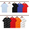 Tasarımcılar Yaz Tişörtlü Erkek Kadın Tişörtleri Erkek Moda Luxurys Gökkuşağı Dalga Mektubu Baskı Saf Pamuklu Erkek Gömlek Giyim Kısa Kollu Chothes A143
