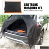 Słońce Sunshade er Antymquito anty-Flying Owady Kurtyna Trunk Trunk CAM Ochrona UV Ochrona UV dla SUV MPV Ogoniczne drzwi Kosze