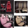 Coprisedili per auto Ers per berlina Suv Set in pelle resistente Cuscino a cinque posti Tappetino anteriore e posteriore Mti Design Drop Delivery Automobiles Mot Dhkck