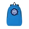 BASS IInter Football Backpack Mmilans Logo Sport Travel Zackpacks Unisex UNISEX SCHURI traspiranti borse di novità dello zaino