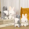 Poupées en peluche 14 cm mignon lapin dessin animé animaux poupées en peluche longue oreille lapin doux jouets en peluche dormir enfants bébé cadeau d'anniversaire pour les enfants