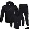 Survêtements pour hommes Top Designer Hommes Sport Running Basketball Set Sweat à capuche et pantalons Pantalons de haute qualité en gros femmes Drop Delivery App Ot2Ww