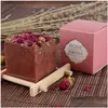 Handmade Soap Dry Flower Essential Oil Face Hand Nourishing Skin Care Cleansing Bath Natural Herbal Drop Delivery Health Beauty Body Dhkg0