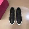 Mode Herren Designer-Schuhe Brief gedruckt Leder Casual Sneakers Walk Luxus schwarz grün Männer Sneakers Trainer Schuh mit Box