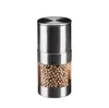 Manual Pepper Mill Salt Shakers One-handed Pepper Grinder Stainless Steel Spice Sauce Grinders Stick Kitchen Tools SN929