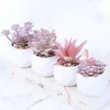 Decorative Flowers 4pcs Artificial Succulents Plants Home Garden Desktop Table Decoration Fake Party Festive Supplies Potted Bonsai