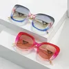 Sonnenbrille Bunte herzförmige quadratische Sonnenbrille für Männer Frauen Markendesign Luxus Fahren Metallrahmen Sonnenbrille Brillen Sonnenschirme 2024 YQ240120