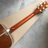 Guitare acoustique KOA de haute qualité, touche en ébène, véritable mosaïque de coquille d'ormeau, guitare électrique, usine chinoise