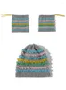 Berretti Berretto a doppio scopo Cappello lavorato a maglia caldo autunno inverno da donna Design di nicchia originale Può essere utilizzato come sciarpa Divertenti berretti grigi