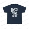 Homens camisetas Homens Mulheres Verão Prova Viva de um Deus Amoroso Impressão Y2K T-shirt Unissex Christian Cross Jesus Manga Curta Tees Solto Algodão Top T240122