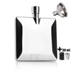 4oz Flat Vodka Hip Flask Funil portátil de aço inoxidável 4pcs 30ml S Cup Camping Flagons Liquor Whisky Bottle Homens Presente 240122