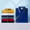 Män polo t-shirt anpassningsbar golf bombre polos 50% bomull daglig smart casual kläder sommar hösten lapel topp personlig