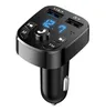 FM Sender Auto Freisprecheinrichtung Bluetooth 5,0 Car Kit MP3 Modulator Player Freisprecheinrichtung o Empfänger 2 USB Schnelle Ladegerät9590474