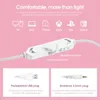 Hörlurar Onikuma X10 White Pink Cat Ear -spel hörlurar 3,5 mm Wired Headset med mikrofon RGB -ljus för PS4/PS5/Xbox One/PC -spelare