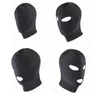 Nova chegada jogos adultos fetiche capa máscara bdsm bondage preto elastano máscara brinquedos sexuais para casais 4 especificações para escolher c181127019924108
