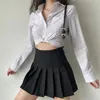 Damesblouses Koreaanse tops met lange mouwen, wit crop-shirt voor dames, lente zomer, slanke button-up blouse, vrouw, streetwear, turn-down kraag