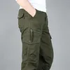 Erkek pantolon kadınlar yaz h band 13 bahar ve sonbahar çok çantalı açık saf pamuklu çalışma gevşek düz tüp büyük