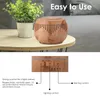 Humidifiers Smart Remote Control Home Appliances 500ML Wood Grain Aromatherapy Essential Oil Diffuser Aroma Air Humidifier with LED Light YQ240122