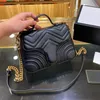 5A Women Luxury Fashion Brand Designer Classic Wallet Handväska Ladies High Quality Clutch Soft Leather Foldble Shoulder Bag Fannypack Handba