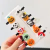 Akcesoria do włosów 10pcs Śliczne świąteczne klipy Zestaw klasyczne świąteczne drzewo Świętego Mikołaja wzór renifery Aligator Pins for Baby Girls Bangs Barrettes