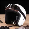 Outdoor Brillen Motorbril Winddicht Motorhelm Bril Zonnebril Retro Universeel Opvouwbaar Leer Retro Motoraccessoires 240122