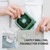 Electric Fans USB Foldable Neck Fan Hanging Fan Adjustable Rechargeable Air Cooler Phone Holder 3 Gears Summer Cooling FanL240122