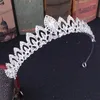 Pinces à cheveux 1 pièces couronne de luxe en forme de feuilles en alliage avec strass brillants, petite pour accessoires de fête de mariage, coiffure