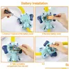 Bath Toys Baby Electric Elephant With Sucker Shower Head Justerbar Sprinkler Badkar Spray Vatten Leksak för småbarnsgåva Drop Delivery K Dhukn