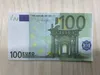Copier de l'argent Taille réelle 1: 2 Jouets de film amusants Euro et livres britanniques GBP British Note Bank Jeu de rôle Prop Cash Ntwnu