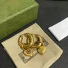 Luxus-Markenschmuck, Designer-Doppelbuchstaben-Ohrringe, G-Anhänger-Halsketten, 18 Karat vergoldete Goldkette für Männer und Frauen, Creolen-Ohrring-Zubehör