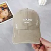 Designer Casual Cap Women Letter Print Herreball Cap Washed Retro Ball Caps Justerbara kvinnors hattar