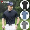 PGM män snabb torr golf t-shirt manlig antisweat kort ärm sport toppar män andningsbar polo skjorta högkvalitativa affärskläder