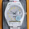 Ap moissanite męski zegarki automatyczne VVS Silver Diamonds Pass Test Automatyczny ruch Eternity Hip Hop Watches RRF Najnowsze produkty 126334 126331 126333 Yello