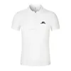 Summer Men Golf Shirt J Lindeberg Golf Jersey Casual Short Sleeve Breattable High Quality Men's Polo T-Shirt Top