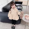 Jackets 2024 Spring Autumn Girls Coats Children Casual Jacket Mesh Lace Princess Solid O-Neck Kids Outerwear 2-8 Y Clothing