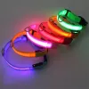 Dog Collars充電式LED S M L XL PETS NIGHT SAFEATY FRISSING COLLAR with USBケーブル充電ZZ
