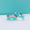 Wholesale Heart Pattern Rings for Tff Jewelry Silver Plated Famous Collaboration Design Girls Gifts