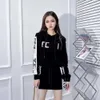 Women Set Designer Tracksuit Fashion Letter Print Graphic Sweater Casual Loose Hoodie Short Skirt Two-piece