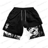 Shorts pour hommes fitness européen et américain deux en un short de fitness court conçu spécifiquement pour les hommes avec des shorts de sport T240122