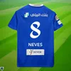 NEYMAR JR 2023 2024 Al Hilal Maillots de football saoudiens 23 24 Version des fans du joueur à domicile MALCOM NEVES SERGEJ VIETTO KOULIBALY LGHALO KANNO Hommes Top Enfants Kit Football