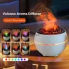 Humidifiers Volcano Aromatherapy Diffuser 360ML Essential Oil Aroma Diffuser with Colorful Lights Home Ultrasonic Cool Mist Air Humidifier YQ240122