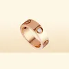 Anel de parafuso de amor clássico designer de luxo jóias para mulheres anéis de banda acessórios de moda titânio liga de aço banhado a ouro nunca fa6885978