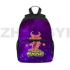 Çantalar anime Şarkı Monsters Game 3D Sevimli Sırt Çantaları Küçük Kitap Çantası 12/16 inç Rucksack Anaokulu Moda Kadın Tuval Okul Çantaları