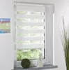 Mode Roller Zebra Blind Gordijn Venster Schaduw Decor Thuiskantoor Wit1171277