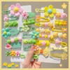 Accessoires pour cheveux, jolis Clips d'été, épingle à cheveux pour enfants, filet rouge, jolie Barrette Dopamine, cadeau pour enfants pour filles